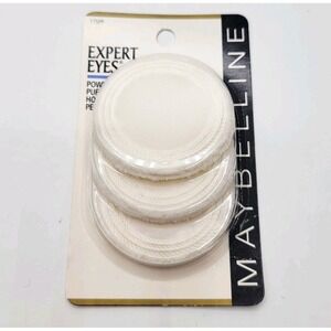 Vintage Maybelline Expert Touch Powder Puffs 3-Pack (New)